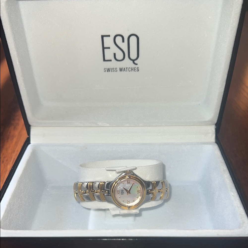ESQ Swiss Gold and Silver Swiss Watch